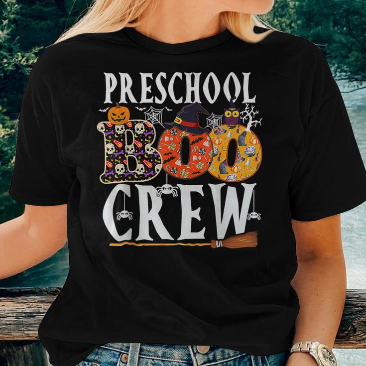 Preschool Boo Crew Teacher Halloween Costume Women T-shirt Gifts for Her