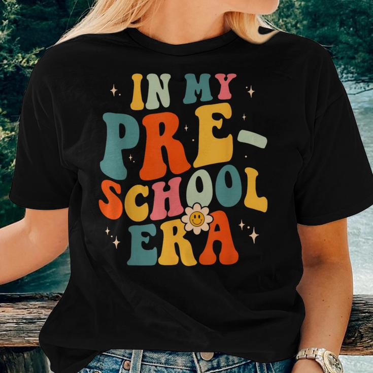 In My Preschool Teacher Era Prek Teacher Groovy Retro Women T-shirt Gifts for Her
