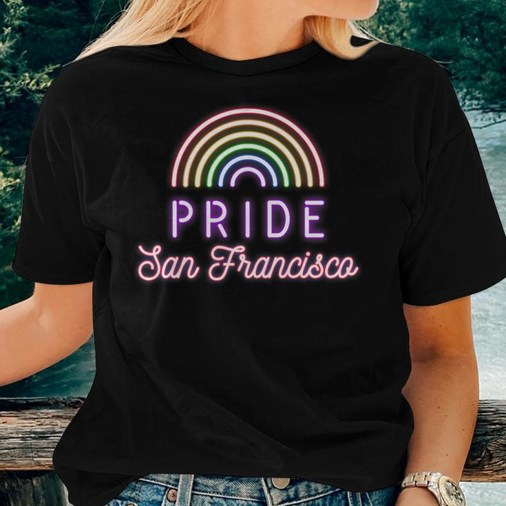 Pride Rainbow San Francisco Lgbt Gay Lesbian Trans Women T-shirt Gifts for Her