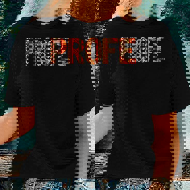 Profe Spanish Teacher Latin Professor Women T-shirt Gifts for Her