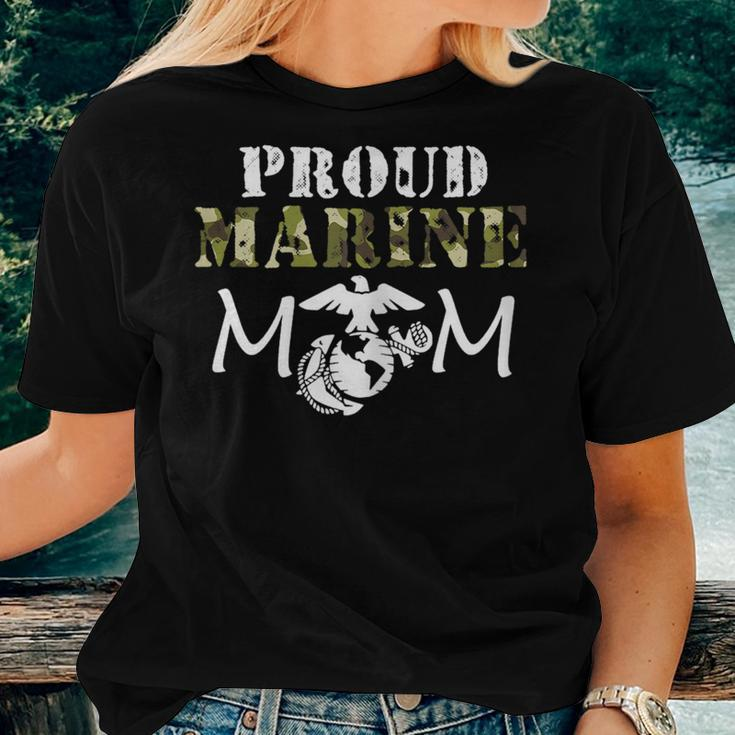 Proud Army Mom Us Flag Military Pride Women T-shirt Gifts for Her