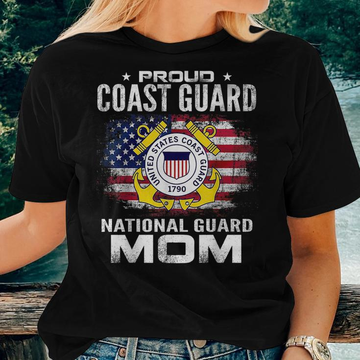 Proud Coast Guard National Guard Mom Veteran Day For Mom Women T-shirt Crewneck Gifts for Her
