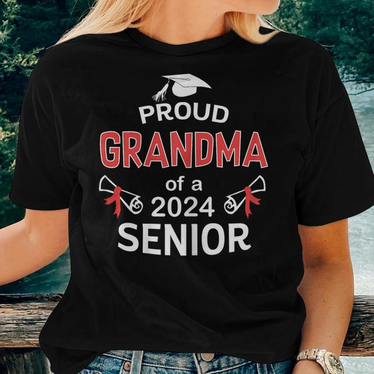 Proud Grandma Of A 2024 Senior Graduation 2024 Women T-shirt Gifts for Her