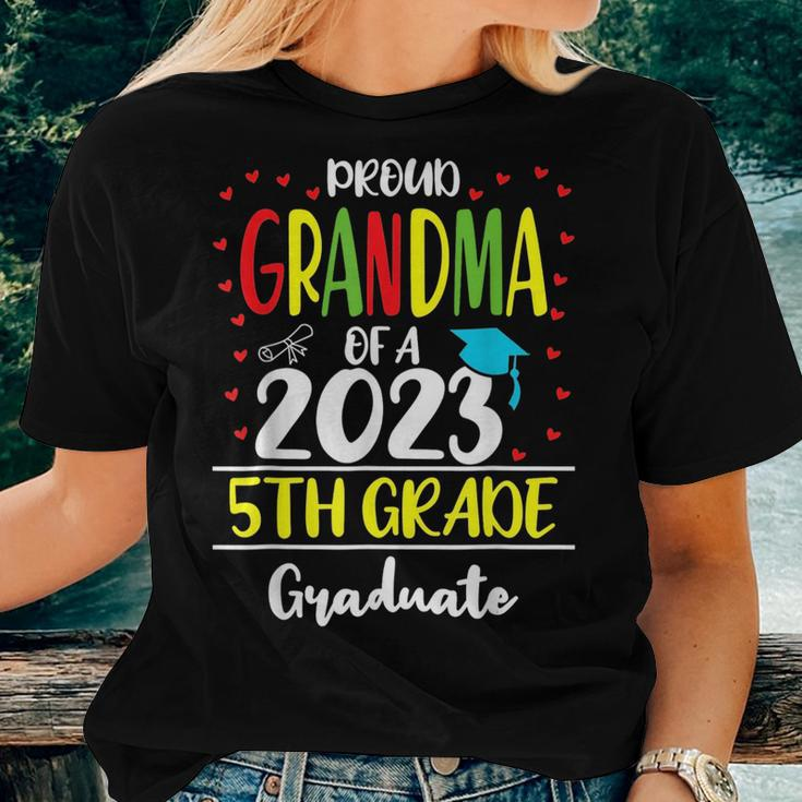 Proud Grandma Of A Class Of 2023 5Th Grade Graduation Gift Women T-shirt Gifts for Her