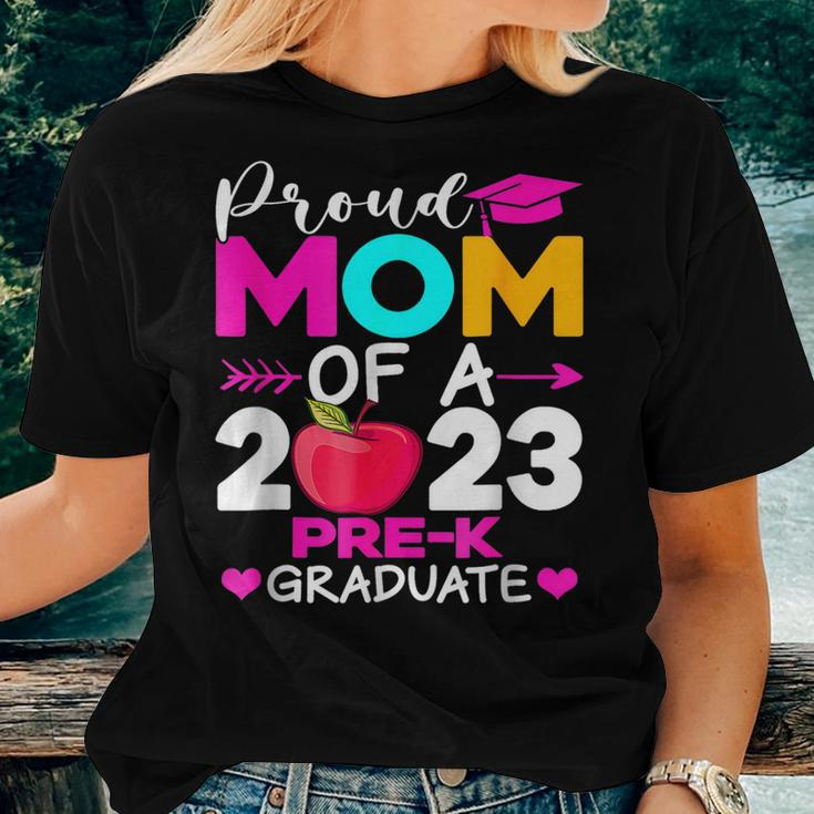 Proud Mom Of 2023 Pre K Graduate Graduation Women T-shirt Gifts for Her