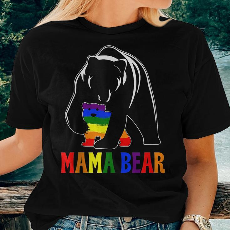 Proud Mommy Lgbtq Lgbt Mom Pride Month Mama Bear Women T-shirt Gifts for Her