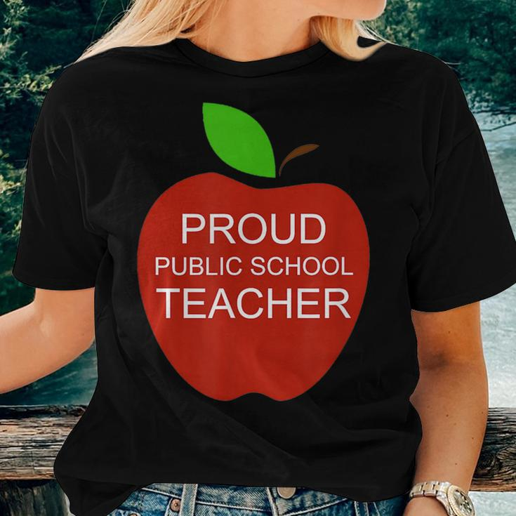 Proud Public School Teacher Appreciation Love Teaching Women T-shirt Crewneck Gifts for Her