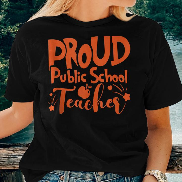Proud Public School Teacher Education Women T-shirt Gifts for Her