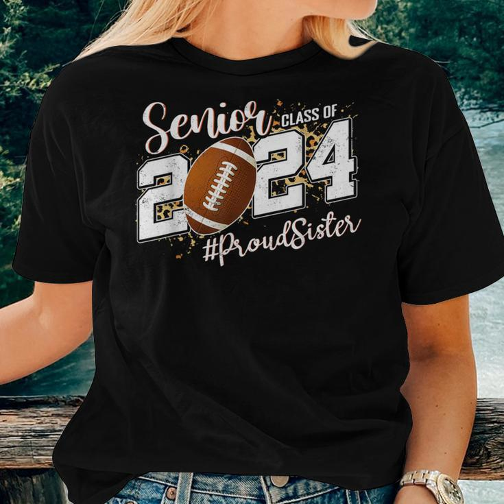 Proud Sister Of A 2024 Senior Football Graduate Class 2024 Women T-shirt Gifts for Her