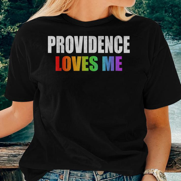 Providence Gay Pride Lgbt Rhode Island Rainbow LoveWomen T-shirt Crewneck Gifts for Her