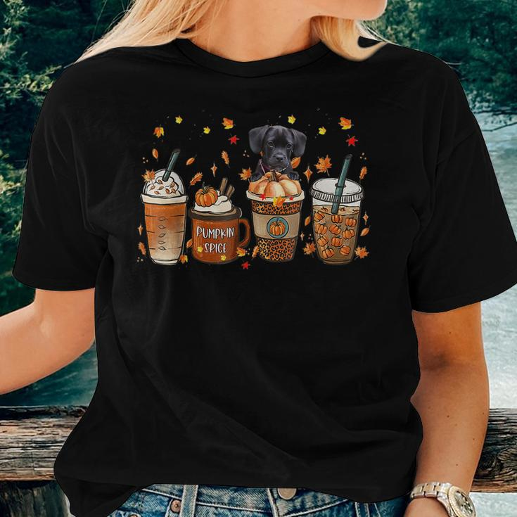 Puggle Fall Coffee Pumpkin Spice Latte Iced Autumn For Coffee Lovers Women T-shirt Gifts for Her