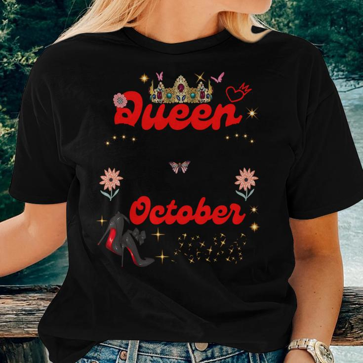 This Queen Was Born In October 1988 October Birthday Women T-shirt Gifts for Her