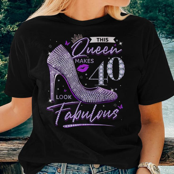 This Queen Makes 40 Looks Fabulous 40Th Birthday Women T-shirt Gifts for Her