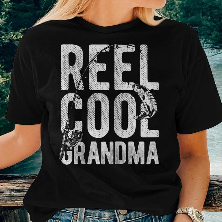 Reel Cool Grandma Retro Fishing Lover Women T-shirt Gifts for Her