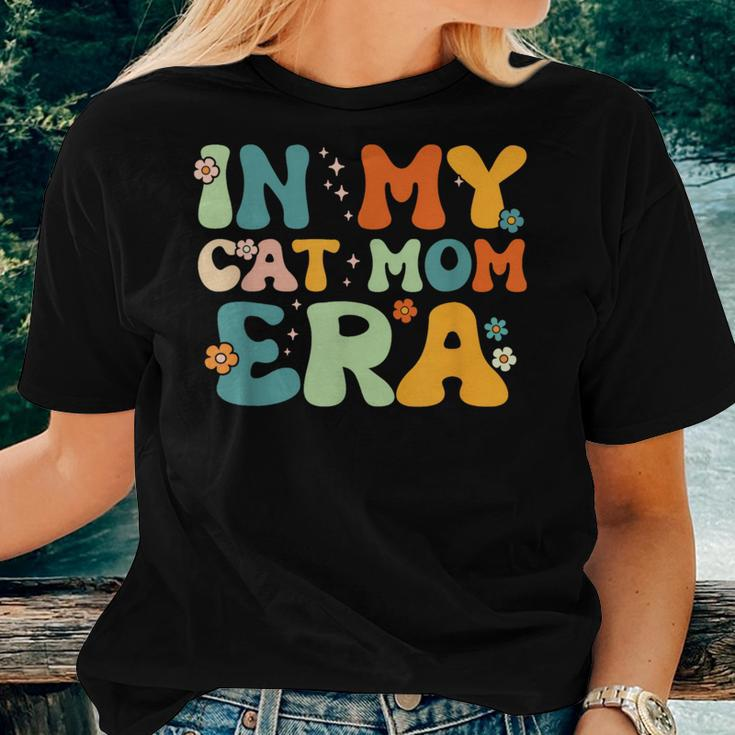 Retro Groovy In My Cat Mom Era For Kitten Lover Mama Women T-shirt Gifts for Her