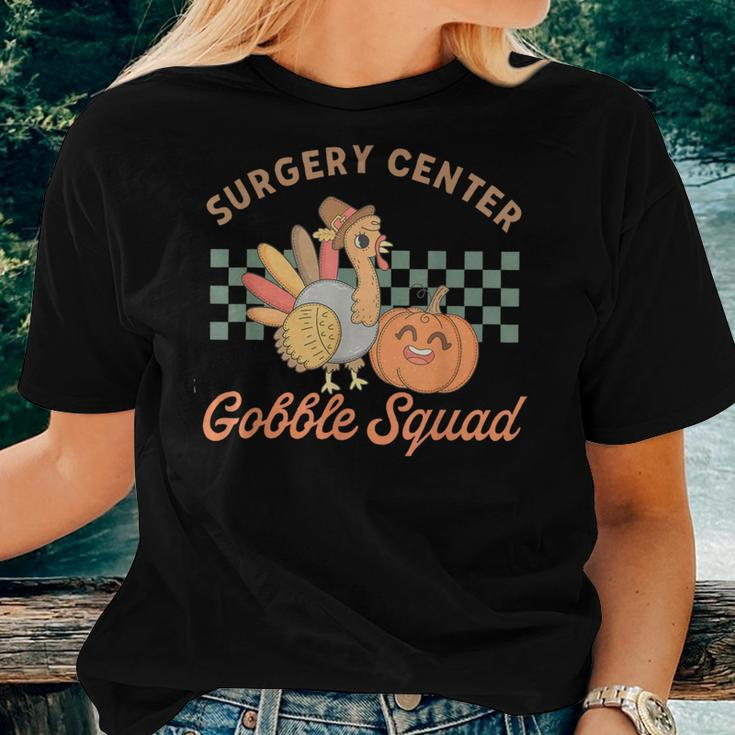 Retro Surgery Center Gobble Squad Turkey Thanksgiving Women Women T-shirt Gifts for Her