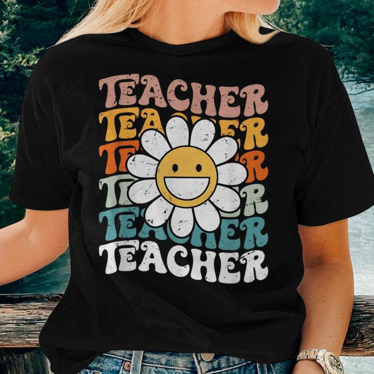 Retro Teacher Colorful - Elementary School Teacher Women T-shirt Gifts for Her