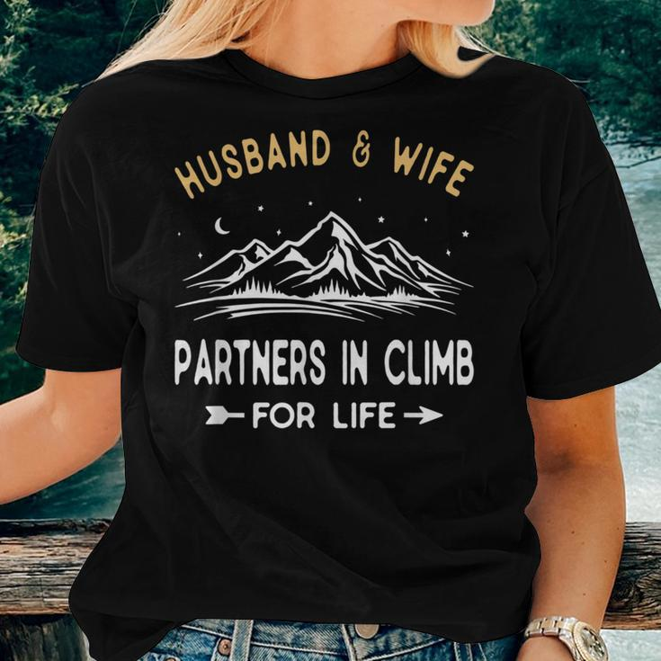 Rock Climbing For Husband Wife Mountain Climbers Hiking Puns Women T-shirt Gifts for Her