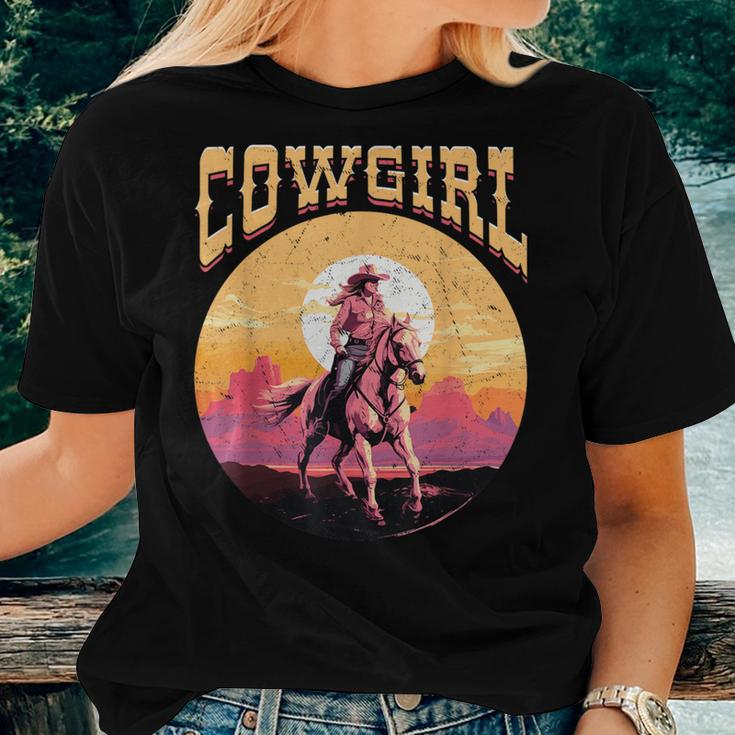 Rodeo Western Country Southern Cowgirl Hat Cowgirl Women T-shirt Gifts for Her