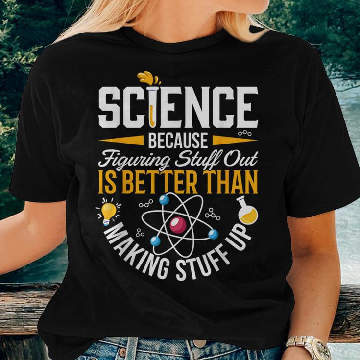 Science Is Real Science Teacher Believe Science Women T-shirt Gifts for Her