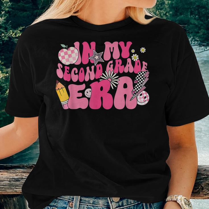 In My Second Grade Era Back To School 2Nd Grade Retro Groovy Women T-shirt Gifts for Her
