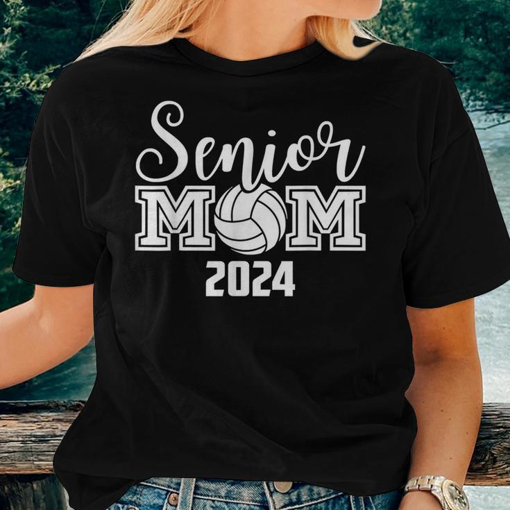 Senior Mom 2024 Volleyball Senior 2024 Class Of 2024 Women T-shirt Gifts for Her