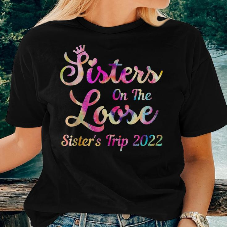 Sisters On The Loose Sister's Trip 2022 Sisters Road Trip Women T-shirt Gifts for Her