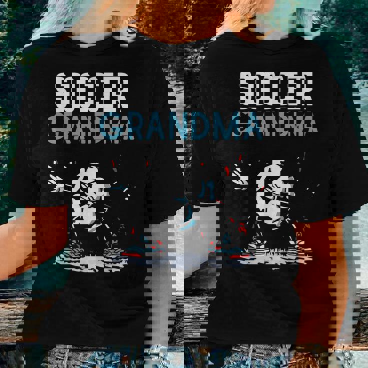 Soccer Grandma Game Football Match Player Grandmother Nan Women T