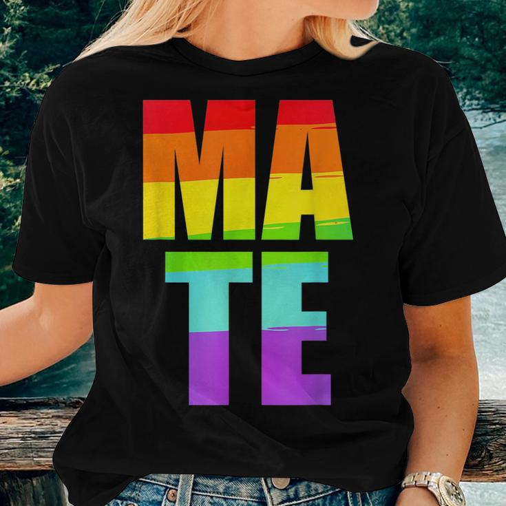 Soul Mate Lgbtq Pride Matching Gay Lesbian Couple Rainbow Women T-shirt Gifts for Her
