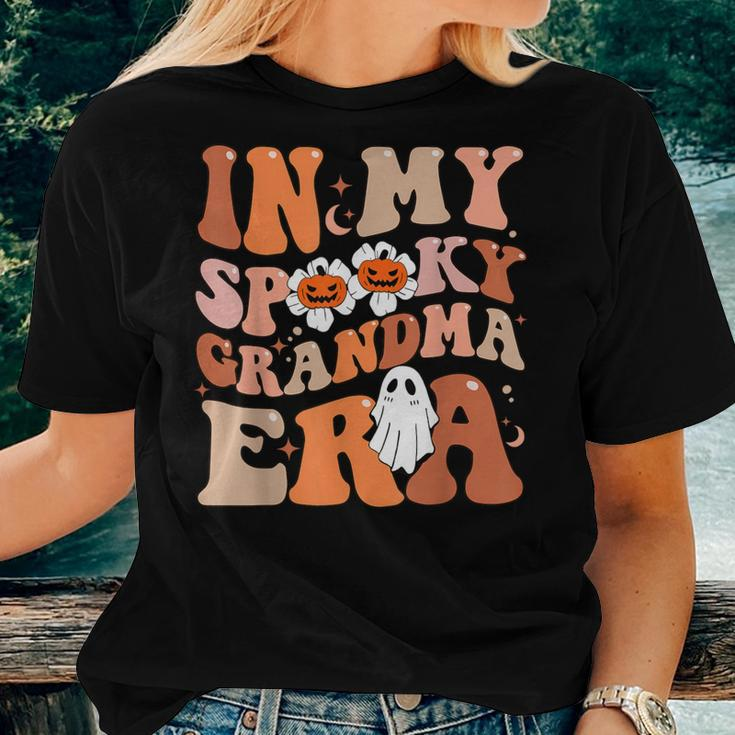 In My Spooky Grandma Era Groovy Ghost Hippie Halloween Women T-shirt Gifts for Her
