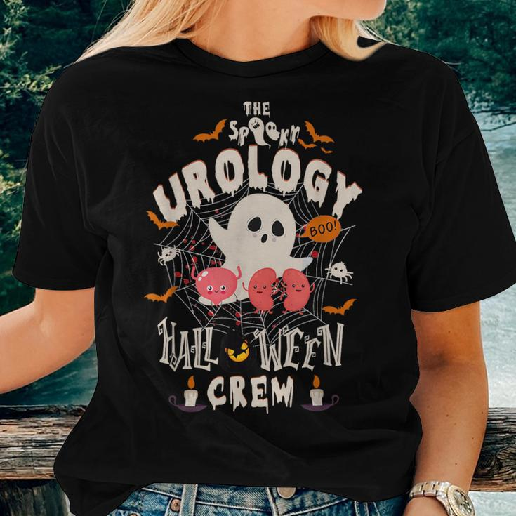 The Spooky Urology Halloween Crew Nurse Boo Boo Rn Ghost Women T-shirt Gifts for Her