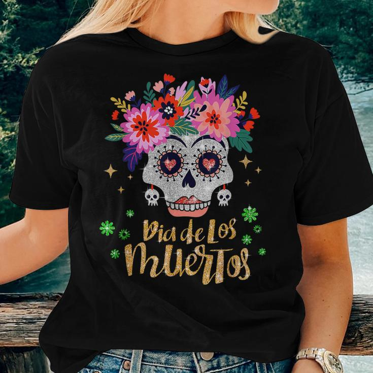 Sugar Skull Day Of The Dead Dia De Los Muertos Women Women T-shirt Gifts for Her