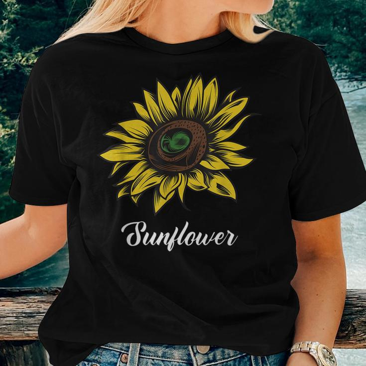 Sunflower Print Great Summer For Sunflower Lovers Women T-shirt Gifts for Her