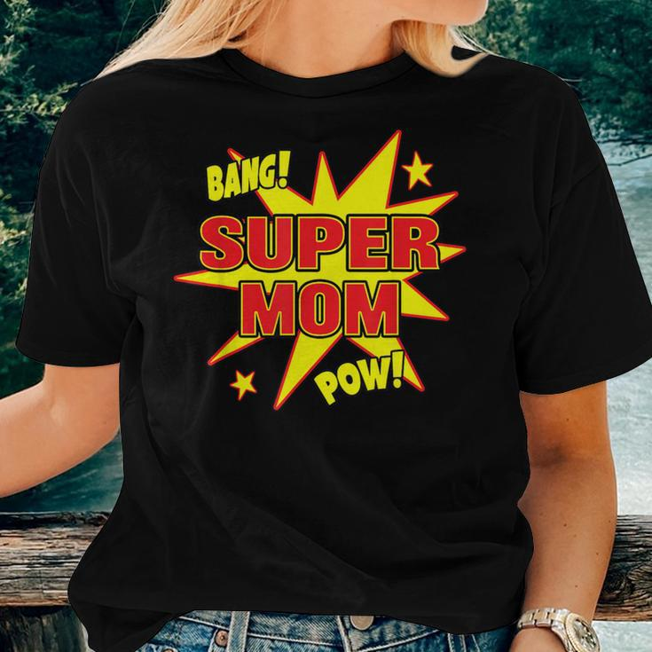 Super Mom Super Power Mother Mommy Hero Women T-shirt Gifts for Her