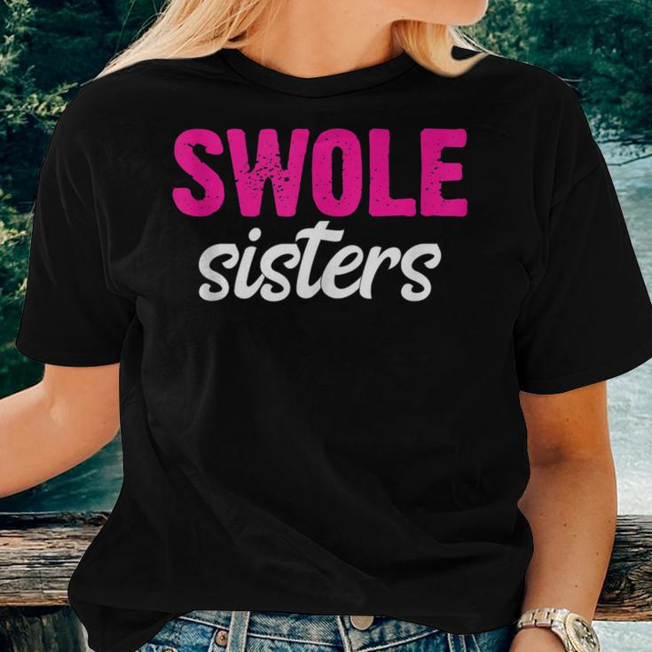 Swole Sisters Bff Best Friends Forever Weightlifting Women T-shirt Gifts for Her