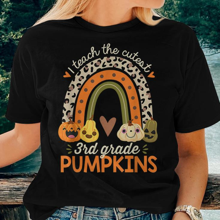 I Teach The Cutest 3Rd Grade Pumpkins Halloween Teacher Fall Halloween For Teacher Women T-shirt Gifts for Her