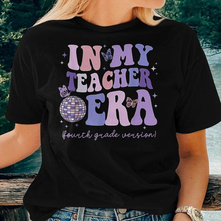 In My Teacher Era Fourth Grade Version 4Th Grade Teacher Era Women T-shirt Gifts for Her