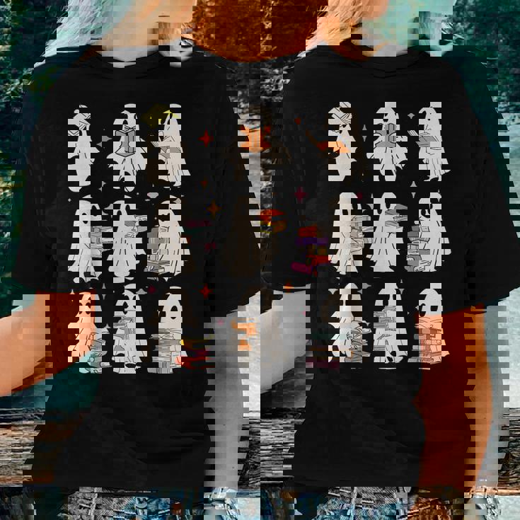 Teacher Halloween More Books Teacher Women T-shirt Gifts for Her