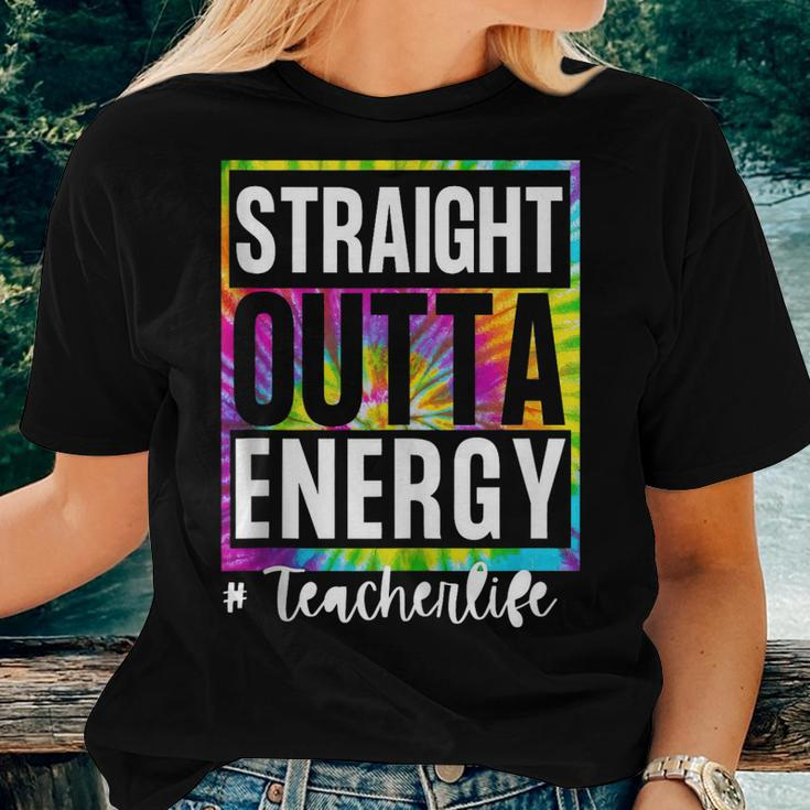 Teachers Straight Out Of Energy Teacher AppreciationWomen T-shirt Gifts for Her