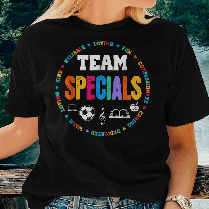 Team Specials Teacher Tribe Squad Back To Primary School Women T-shirt Gifts for Her