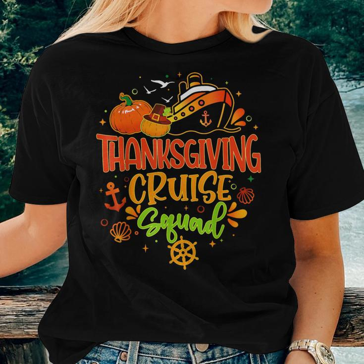 Thanksgiving Cruise Squad Family Vacation Fall Trip Matching Women T-shirt Gifts for Her