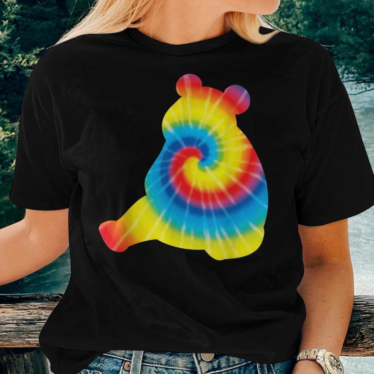 Tie Dye Giant Panda Rainbow Print Animal Hippie Peace Women T-shirt Gifts for Her