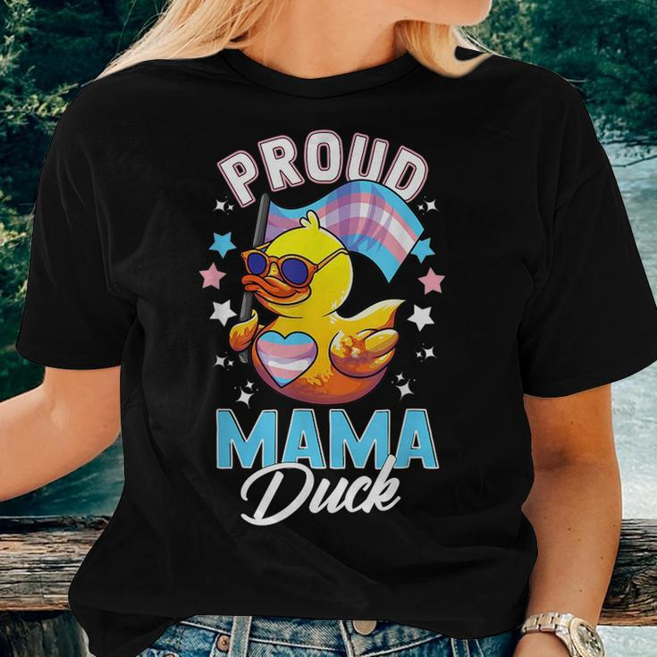 Trans Mama Duck Lgbt Proud Mom Transgender Daughter Son Ally Women T-shirt Gifts for Her