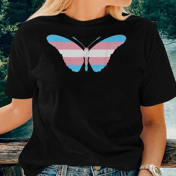 Transgender Butterfly Trans Pride Flag Ftm Mtf Insect Lovers Women T-shirt Gifts for Her