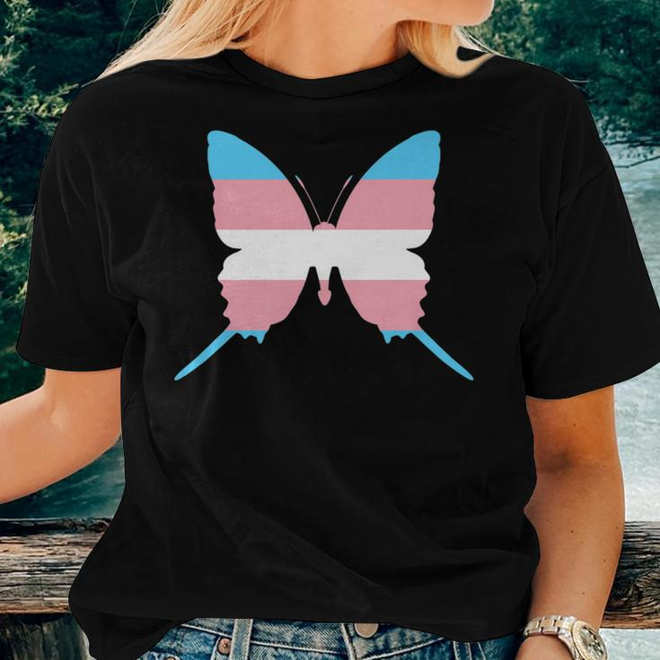 Transgender Flag Trans Pride Butterfly Lover Ftm Mtf Women T-shirt Gifts for Her
