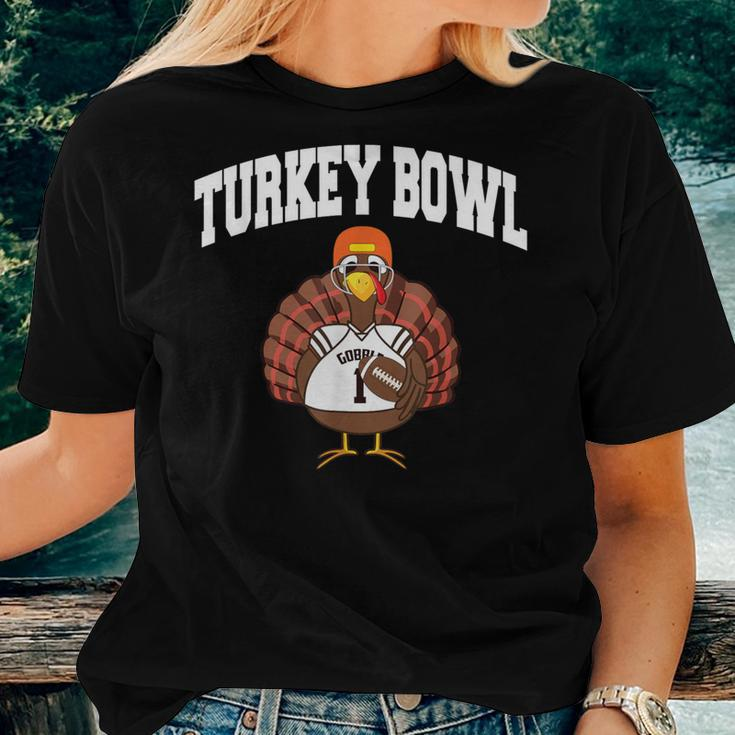 Turkey Bowl Thanksgiving Football Game Women T-shirt Gifts for Her