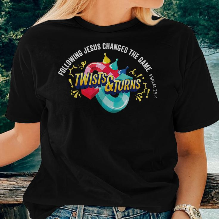 Twists And Turns Following Jesus Changes The Game Vbs 2023 Women T-shirt Gifts for Her