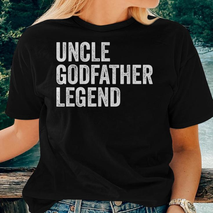 Uncle Godfather Legend For A Favorite Cool Uncle Women T-shirt Crewneck Gifts for Her