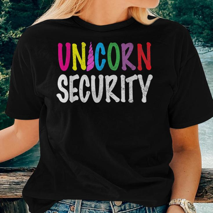 Unicorn Security Halloween Costume Mom Dad Adult Daughter Women T-shirt Gifts for Her