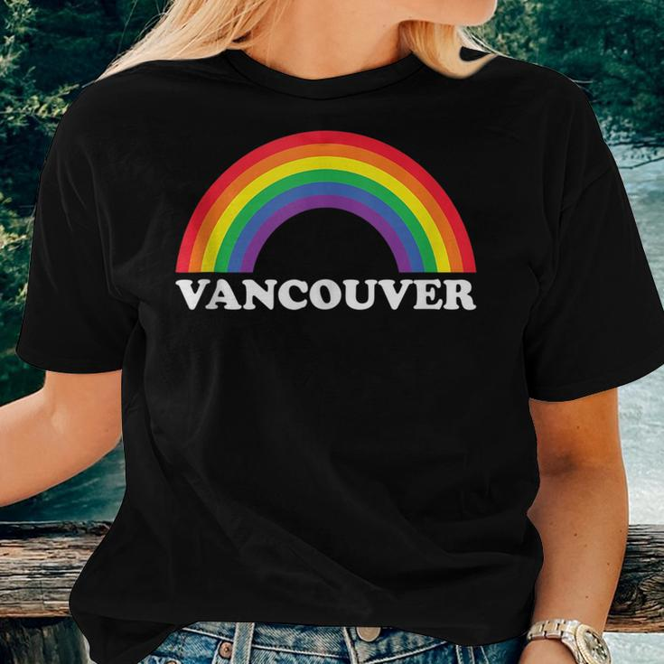 Vancouver Rainbow Lgbtq Gay Pride Lesbians Queer Women T-shirt Gifts for Her